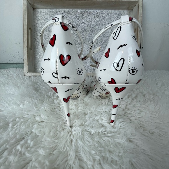 Aldo Brandii Valentines Milk Kiss Limited Edition Stiletto Heels EUC Size 8.5 - Picture 5 of 9